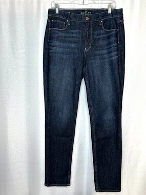 White House Black Market The Sculpt Slim Jeans, Size 10 High Rise Curvy Preppy